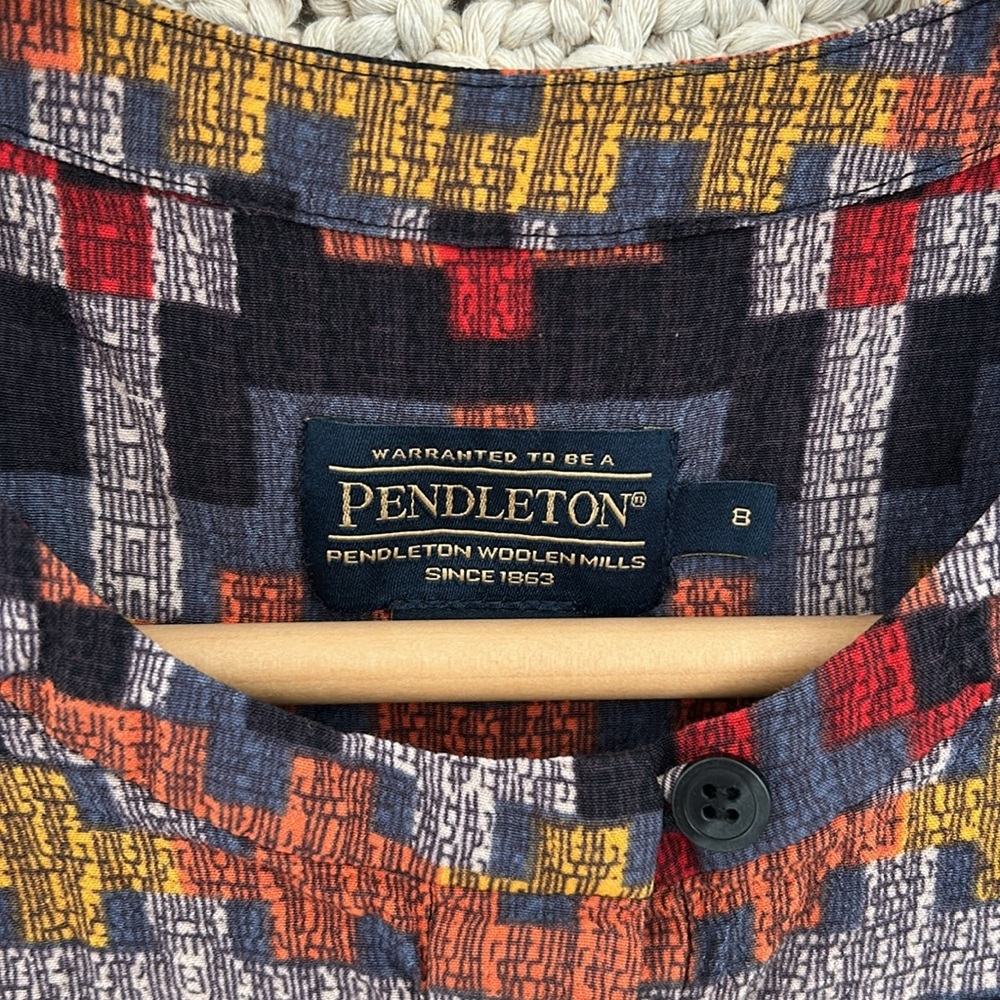 Pendleton Woolen Mills Multicolor Geometric Patte… - image 2